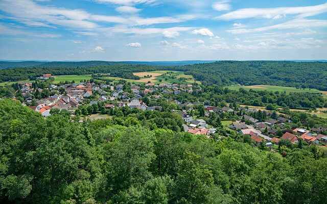 Blick auf den Odenwald