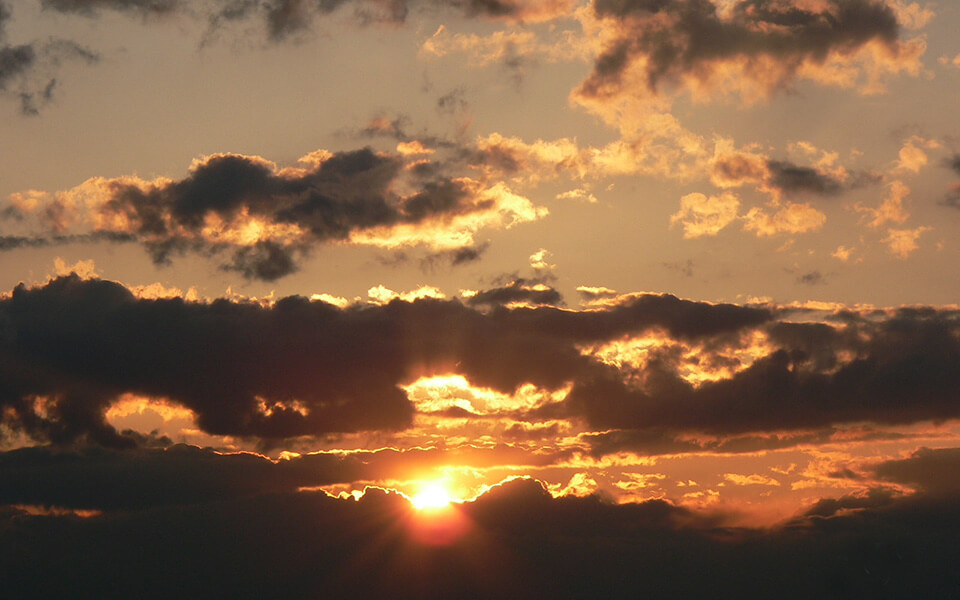 Sonnenuntergang im Modautal